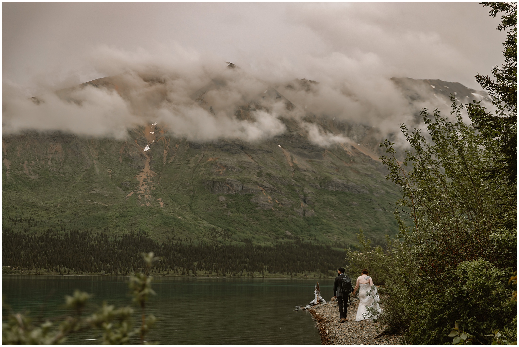Lake Clark National Park elopement in Alaska