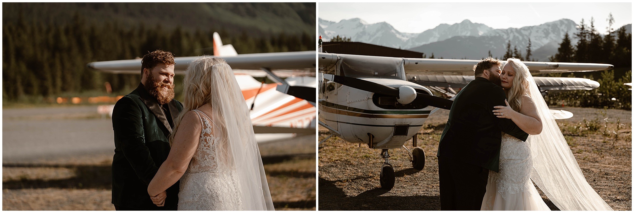 Alaska Helicopter Summer Glacier Elopement, Untethered Journeys, Brit Nicole Photography, Texas Adventure Elopements, ice wedding, alaska wedding, alaska elopement, airplane hanger elopement, forest elopement, epic alaska elopements, small intimate weddings in alaska
