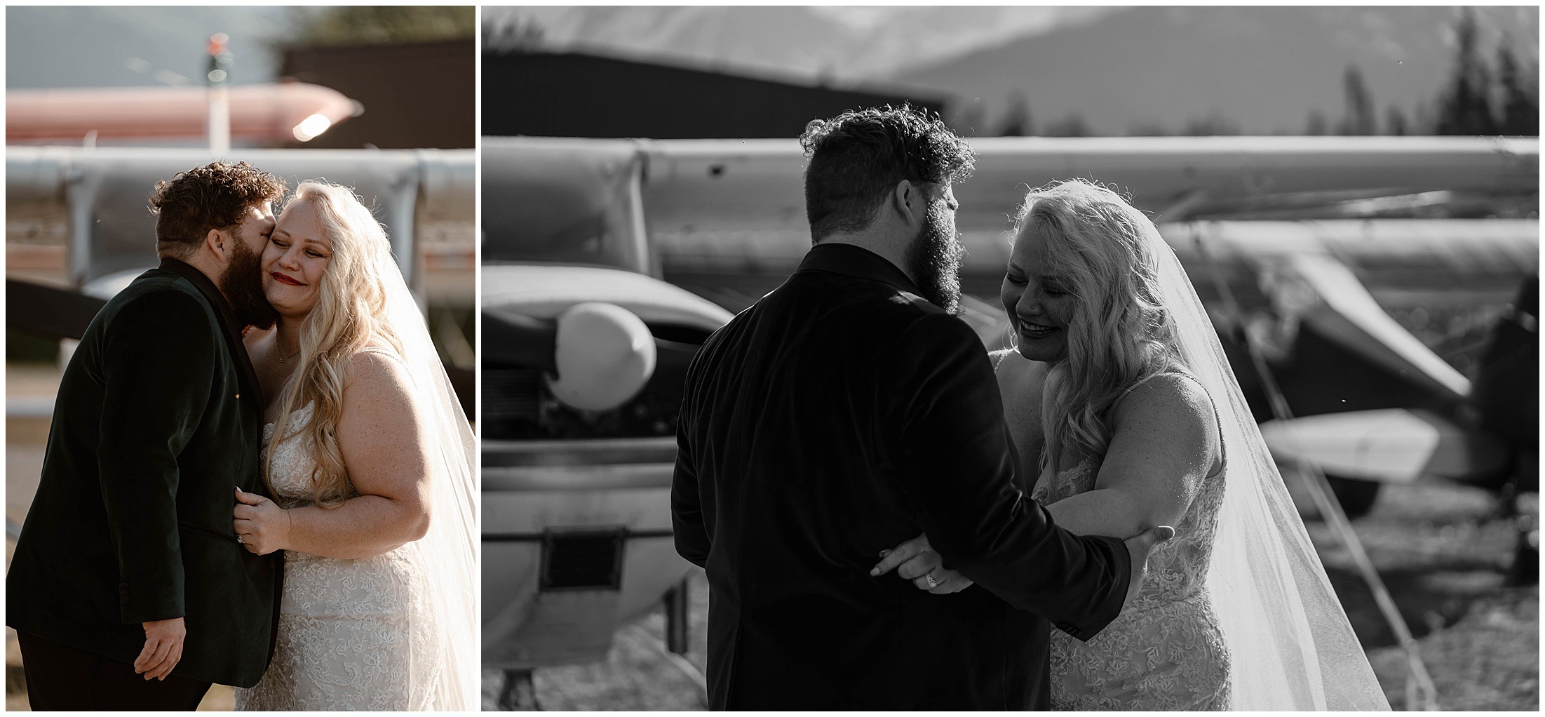 Alaska Helicopter Summer Glacier Elopement, Untethered Journeys, Brit Nicole Photography, Texas Adventure Elopements, ice wedding, alaska wedding, alaska elopement, airplane hanger elopement, forest elopement, epic alaska elopements, small intimate weddings in alaska
