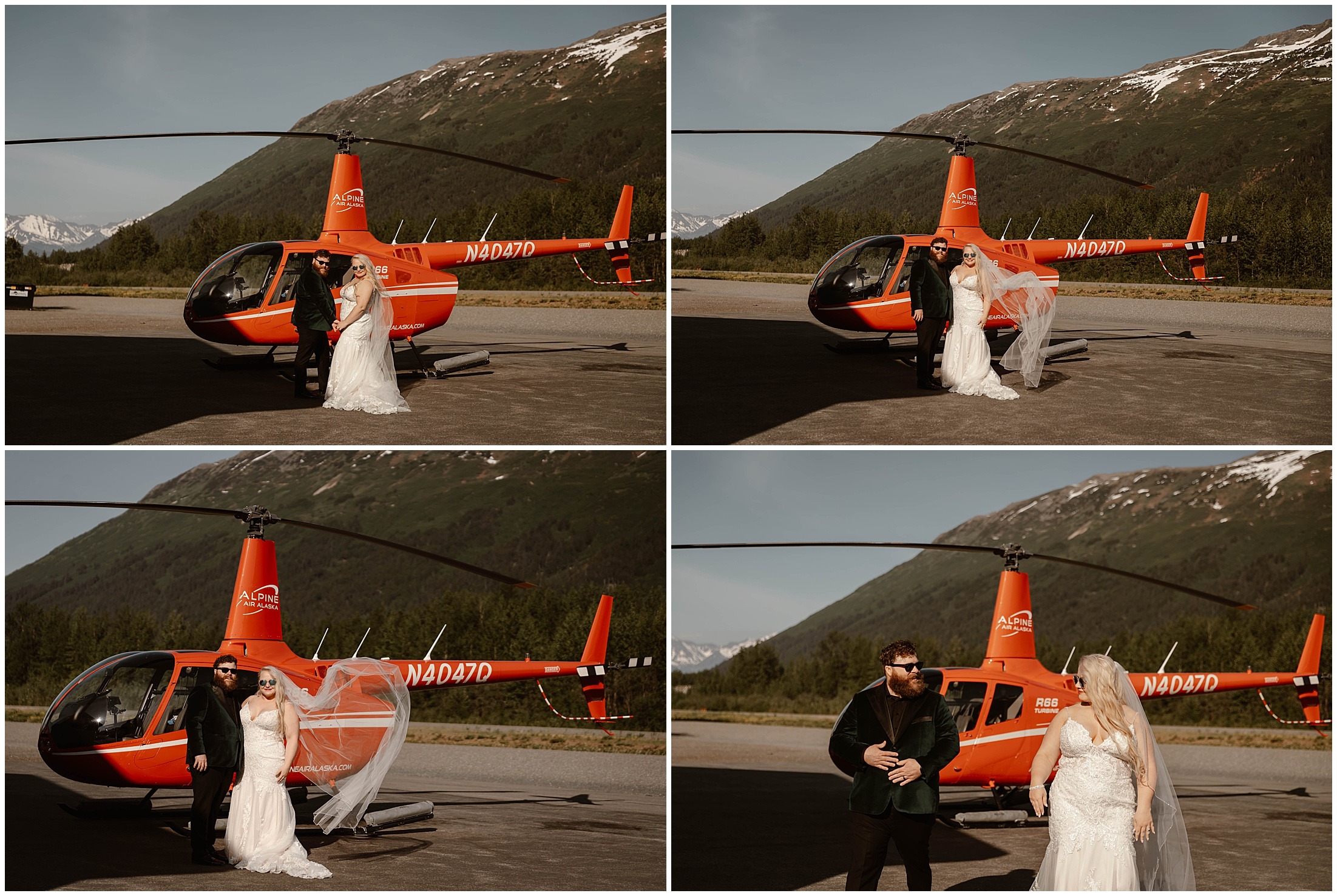 Alaska Helicopter Summer Glacier Elopement, Untethered Journeys, Brit Nicole Photography, Texas Adventure Elopements, ice wedding, alaska wedding, alaska elopement, airplane hanger elopement, forest elopement, epic alaska elopements, small intimate weddings in alaska