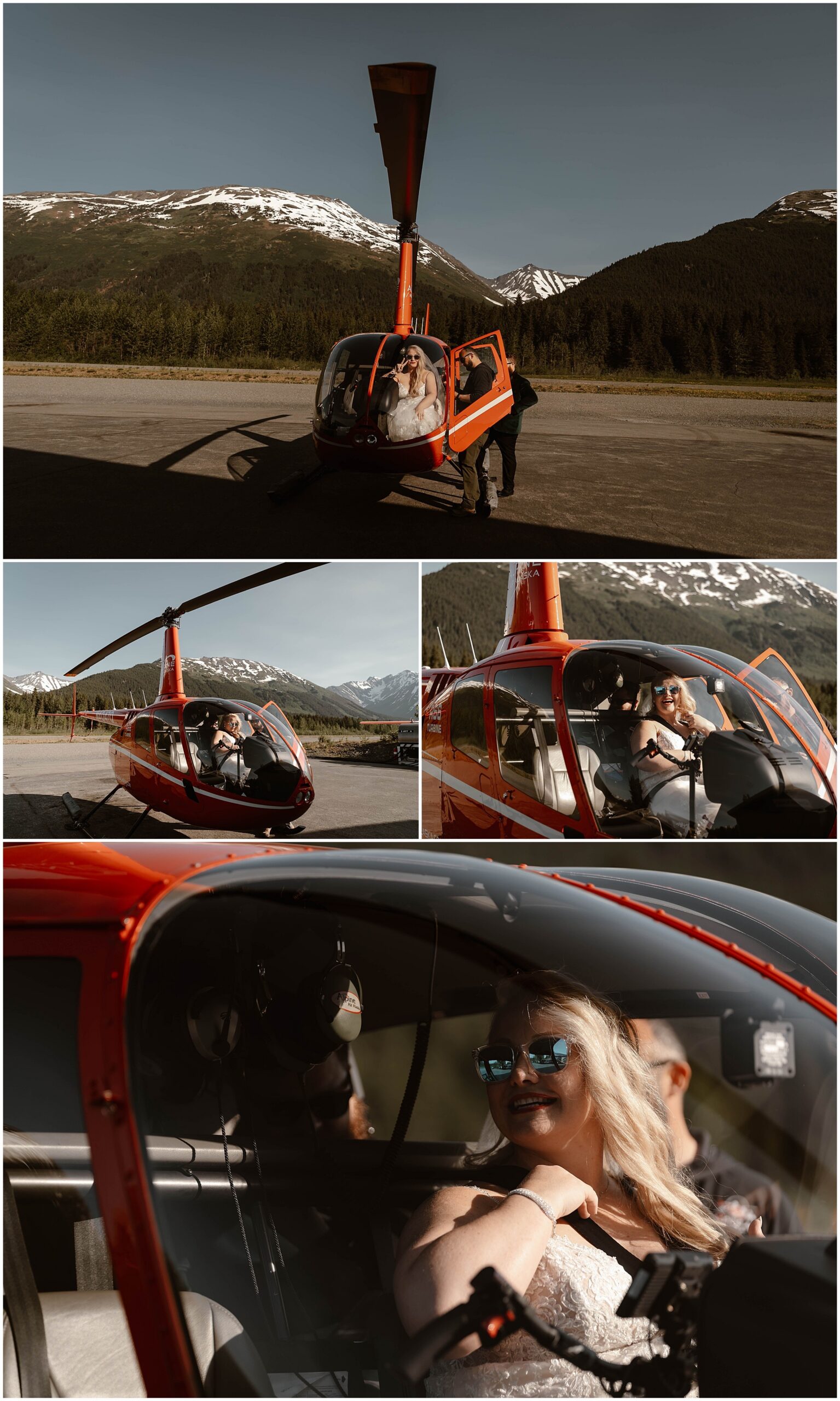 Alaska Helicopter Summer Glacier Elopement, Untethered Journeys, Brit Nicole Photography, Texas Adventure Elopements, ice wedding, alaska wedding, alaska elopement, airplane hanger elopement, forest elopement, epic alaska elopements, small intimate weddings in alaska
