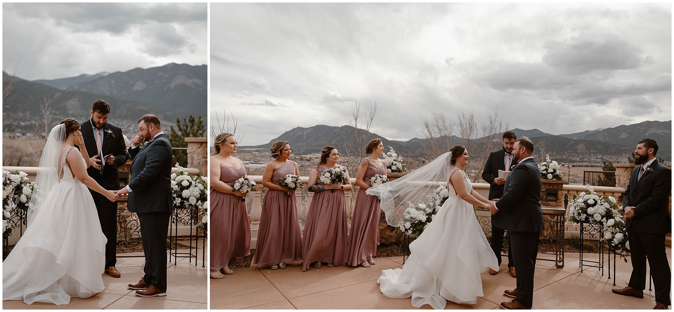 Colorado small outside wedding, brit nicole photography, mountain wedding, mountain elopement, colorado elopement, garden of the gods wedding, colorado elopement photographer, The Pinery at the Hill, Altitude Floral & Design
