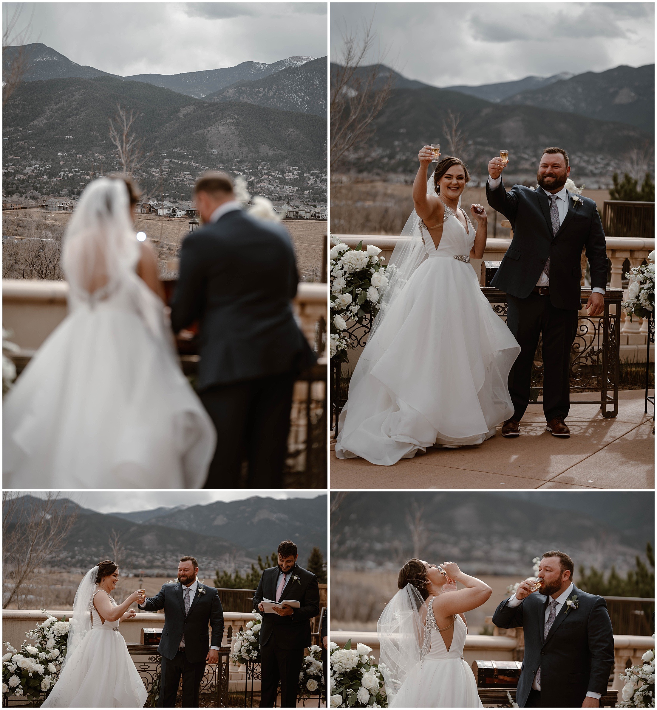 Colorado small outside wedding, brit nicole photography, mountain wedding, mountain elopement, colorado elopement, garden of the gods wedding, colorado elopement photographer, The Pinery at the Hill, Altitude Floral & Design